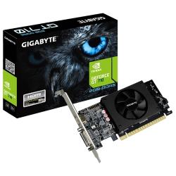 Видеокарта GigaByte GeForce GT 710 954MHz PCI-E 2.0 2048Mb 5010MHz 64-bit DVI-I HDMI D-SUB GV-N710D5-2GIL