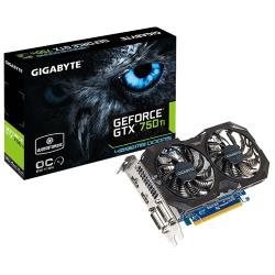 Видеокарта GIGABYTE GeForce GTX 750 Ti 1059MHz PCI-E 3.0 4096MB 5400MHz 128 bit 2xDVI 2xHDMI HDCP