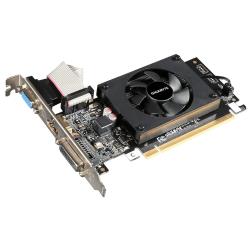 Видеокарта GIGABYTE GeForce GT 710 954Mhz PCI-E 2.0 1024Mb 1800Mhz 64 bit DVI HDMI HDCP