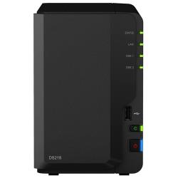 Сетевое хранилище Synology DiskStation DS218play, на 2 диска, настольный