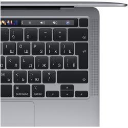 13.3" Ноутбук Apple MacBook Pro 13 Late 2020 2560x1600, Apple M1 3.2 ГГц, RAM 8 ГБ, DDR4, SSD 256 ГБ, Apple graphics 8-core, macOS, MYDA2KS / A, серебристый, английская раскладка