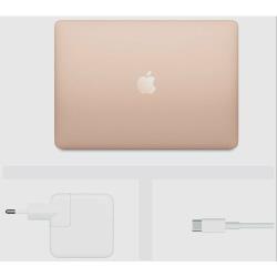 13.3" Ноутбук Apple MacBook Air 13 2020 2560x1600, Apple M1 3.2 ГГц, RAM 8 ГБ, DDR4, SSD 256 ГБ, Apple graphics 7-core, macOS, MGND3SA / A, золотой, английская раскладка