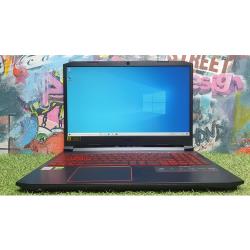 15.6" Ноутбук Acer AN515-55-54A9 1920x1080, Intel Core i5 10300H 2.5 ГГц, RAM 8 ГБ, DDR4, SSD 256 ГБ, NVIDIA GeForce GTX 1650, Windows 10 Home, NH.Q7MER.00D, черный