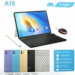 Планшет с клавиатурой Lingbo A15 10.1"  /  клавиатура, мышь, стилус  /  золотистый