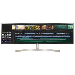 49" Монитор LG 49WL95C-WE, 5120x1440, 61 Гц, IPS, черный / белый / золотистый