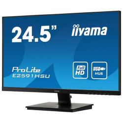 24.5" Монитор Iiyama ProLite E2591HSU-B1, 1920x1080, 75 Гц, TN