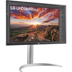 27" Монитор LG 27UP850N-W, 3840x2160, 60 Гц, IPS, Ростест (EAC), черный / серебристый