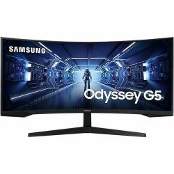 34" Монитор Samsung Odyssey G5 C34G55TWWI, 3440x1440, 165 Гц, *VA, черный