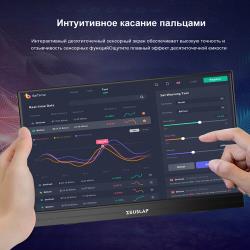 15.6" Монитор ZEUSLAP AT156, черный