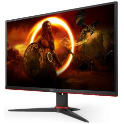 Монитор 23.8" AOC 24G2SAE Black-Red (va, 1920x1080, 165Hz, 1 ms, 178 / 178, 350 cd / m, 3000:1, +2xHDM