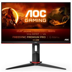 Монитор 23.8" AOC 24G2SAE Black-Red (va, 1920x1080, 165Hz, 1 ms, 178 / 178, 350 cd / m, 3000:1, +2xHDM