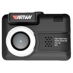 Видеорегистратор с радар-детектором Artway MD-105 COMBO 3 в 1 Compact, GPS