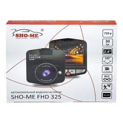 Видеорегистратор Sho-me FHD-325 1080x1920, 140°, 2.4", microSD, черный