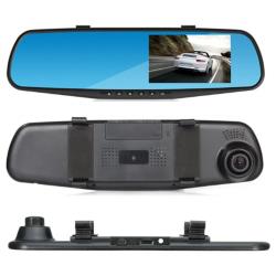 Зеркало-видеорегистратор Blackbox DVR Vehicle Full HD 1080  /  Автомобильное зеркало видеорегистратор с камерой заднего вида  /  Luoweite