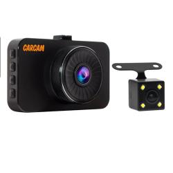 Видеорегистратор CARCAM F3, 2 камеры, черный