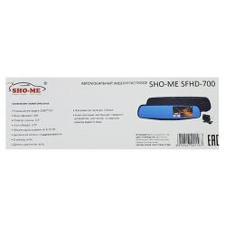 Видеорегистратор SHO-ME Видеорегистратор Sho-Me SFHD-700 черный 3Mpix 720x1280 720p 120гр. GP2247