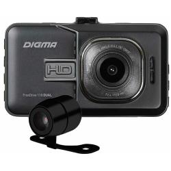 Видеорегистратор DIGMA FreeDrive 118 DUAL, 2 камеры, черный