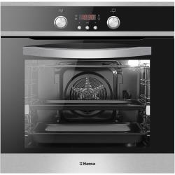 Электрический духовой шкаф Hansa встраиваемый BOEI64030077, 60 см, с грилем и улучшенной конвекцией, с быстрым нагревом, с таймером, двойное жаропрочное стекло