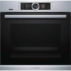 Электрический духовой шкаф с паром Bosch HSG636XS6, серебристый