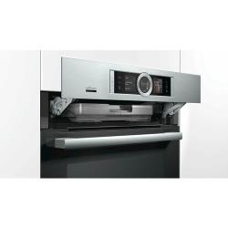 Электрический духовой шкаф с паром Bosch HSG636XS6, серебристый