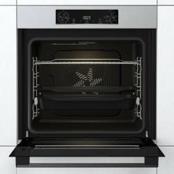 Электрический духовой шкаф Gorenje BOSB6737E06X, встраиваемый, сенсорный программатор, вариогриль, очистка паром, нержавеющая сталь