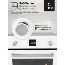 Духовой шкаф электрический встраиваемый 60 см LEX EDP 094 IX, LED таймер, Отложенный старт, Сенсорное, Утапливаемые ручки управления с LED-подсветкой , HD конвекция, Объем 60 л.