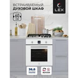 Духовой шкаф электрический встраиваемый 60 см LEX EDP 094 IX, LED таймер, Отложенный старт, Сенсорное, Утапливаемые ручки управления с LED-подсветкой , HD конвекция, Объем 60 л.