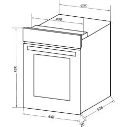 Встраиваемый электрический духовой шкаф Maunfeld EOEC516B2