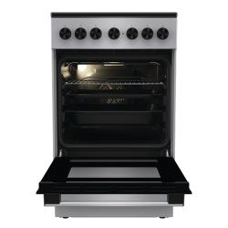 Электрическая кухонная плита Gorenje GEC5B41SG, 50 см, стеклокерамика, с электрической духовкой 62 л, таймер, электроподжиг, 9 режимов духовки, серая