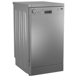 Узкая посудомоечная машина Beko DFS05W13S, 45 см, серебристый