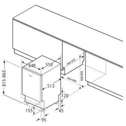 Встраиваемая посудомоечная машина Krona DELIA 45 BI