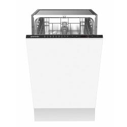 Встраиваемая посудомоечная машина Gorenje GV52041, узкая 45 см, 9 комплектов