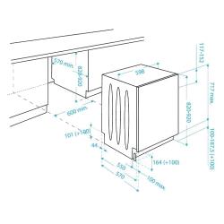 Встраиваемая посудомоечная машина Beko DIN 5833