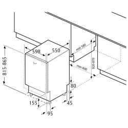 Встраиваемая посудомоечная машина Flavia BI 60 KASKATA Light S