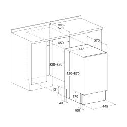 Встраиваемая посудомоечная машина Hotpoint LST 5337 X