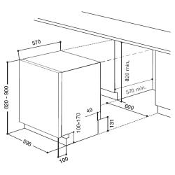 Встраиваемая посудомоечная машина Hotpoint LFT 2167