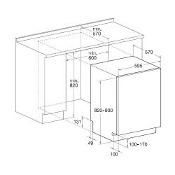 Встраиваемая посудомоечная машина Hotpoint LFTA+ 42874