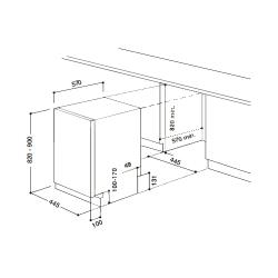 Встраиваемая посудомоечная машина Hotpoint LST 216 A