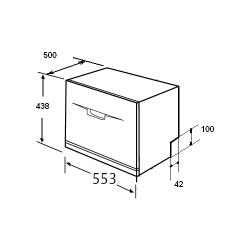 Компактная посудомоечная машина Flavia TD 55 Veneta P5 WH