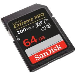 Карта памяти SanDisk Extreme PRO SDXC 128 ГБ Class 10 UHS-I U3 V30 (R / W 200 / 90 Mb / s)