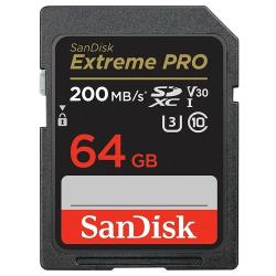 Карта памяти SanDisk Extreme PRO SDXC 128 ГБ Class 10 UHS-I U3 V30 (R/W 200/90 Mb/s)