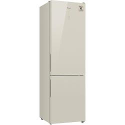 Отдельностоящий холодильник с инвертором Weissgauff WRK 2000 D Full NoFrost Inverter Beige Glass