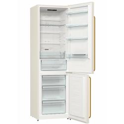 Холодильник двухкамерный Gorenje NRK6202CLI NoFrost Plus с нижней морозильной камерой, зона свежести, бежевый