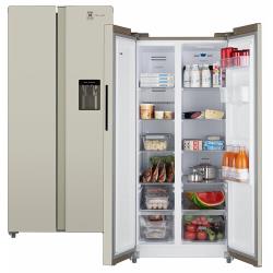 Отдельностоящий холодильник с инвертором и подачей воды Weissgauff WSBS 600 Be NoFrost Inverter Water Dispenser