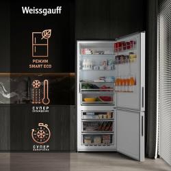 Отдельностоящий холодильник с инвертором Weissgauff WRK 1970 DX Full NoFrost Inverter