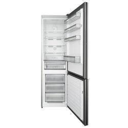 Холодильник Schaub Lorenz SLU S379L4E, белое стекло, двухкамерный, No Frost, зона свежести, ионизация