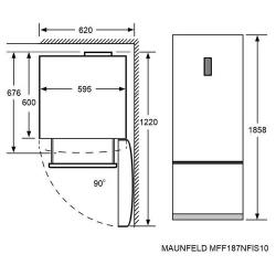 Двухкамерный холодильник MAUNFELD MFF187NFIS10