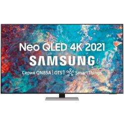 55" Телевизор Samsung QE55QN85AAU 2021 Neo QLED, QLED, HDR RU, матовое серебро