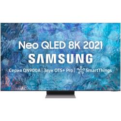 65" Телевизор Samsung QE65QN900AU 2021 QLED, HDR RU, нержавеющая сталь