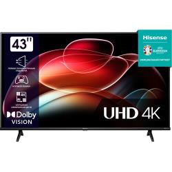 Телевизор HISENSE 43A6K 43" UHD 3840x2160, черный
